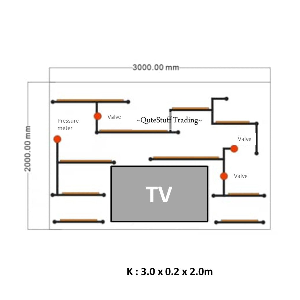 Industrial Pipe Wall Storage Rack