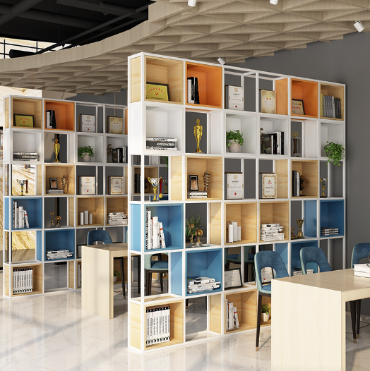 Modern Multi-Layer Wood Bookshelf
