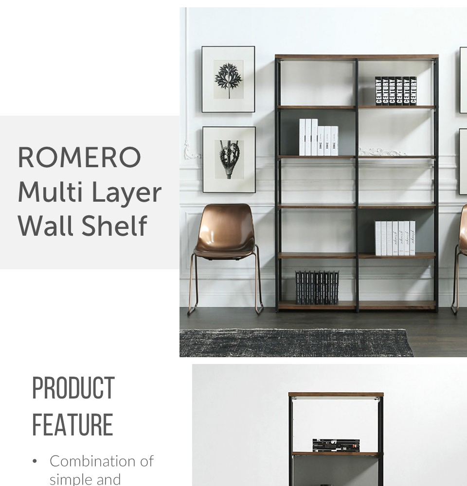 2-Tier Multi Layer Wall Display Shelf