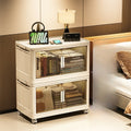 Dual Foldable Kitchen Storage Cabinet
