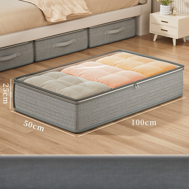 Transparent Flat Fabric Under Bed Storage Box
