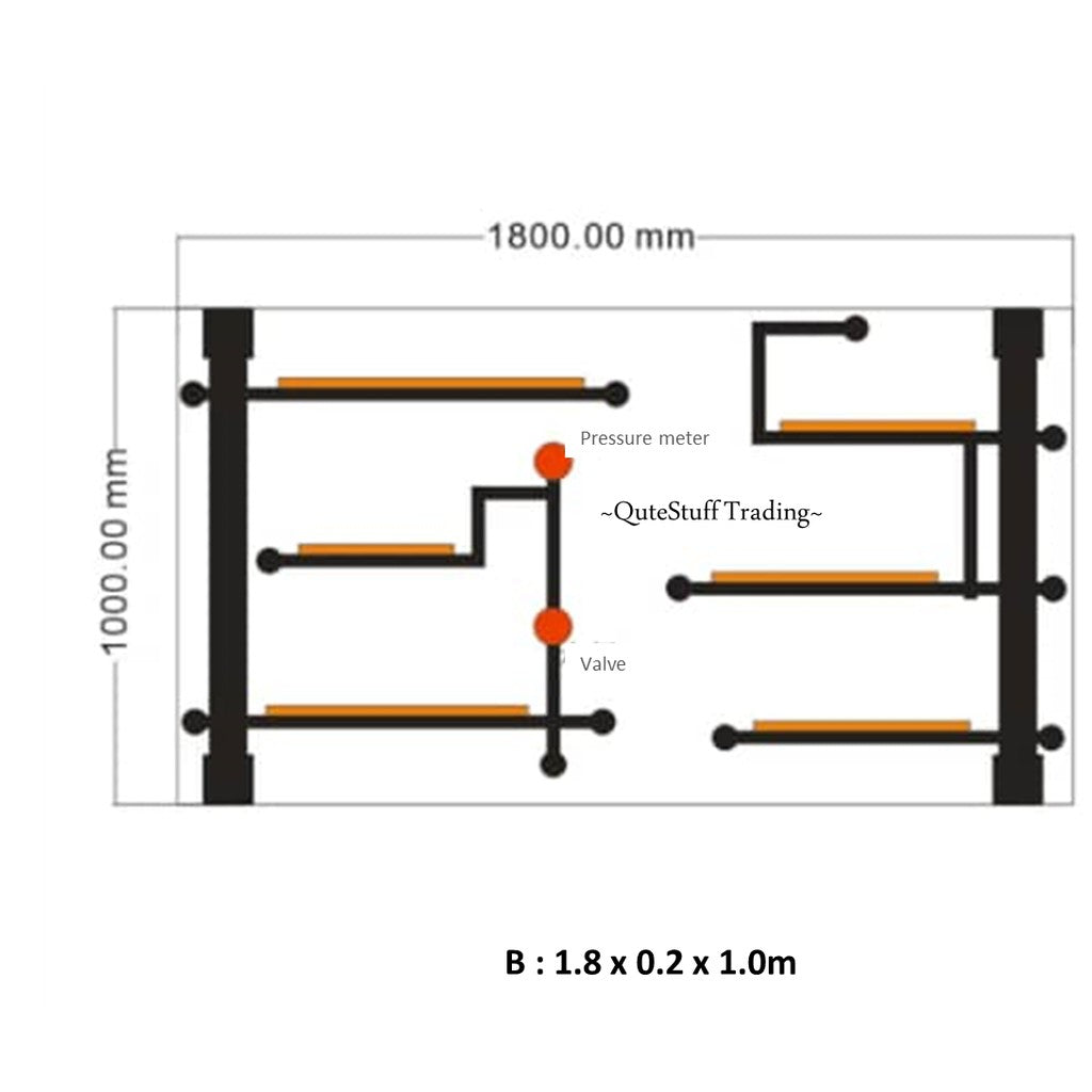 Industrial Pipe Wall Storage Rack