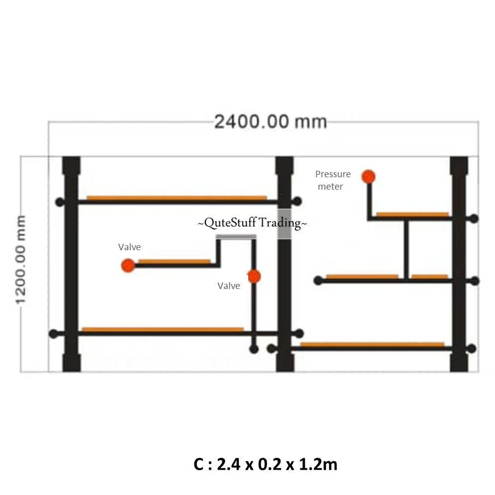 Industrial Pipe Wall Storage Rack