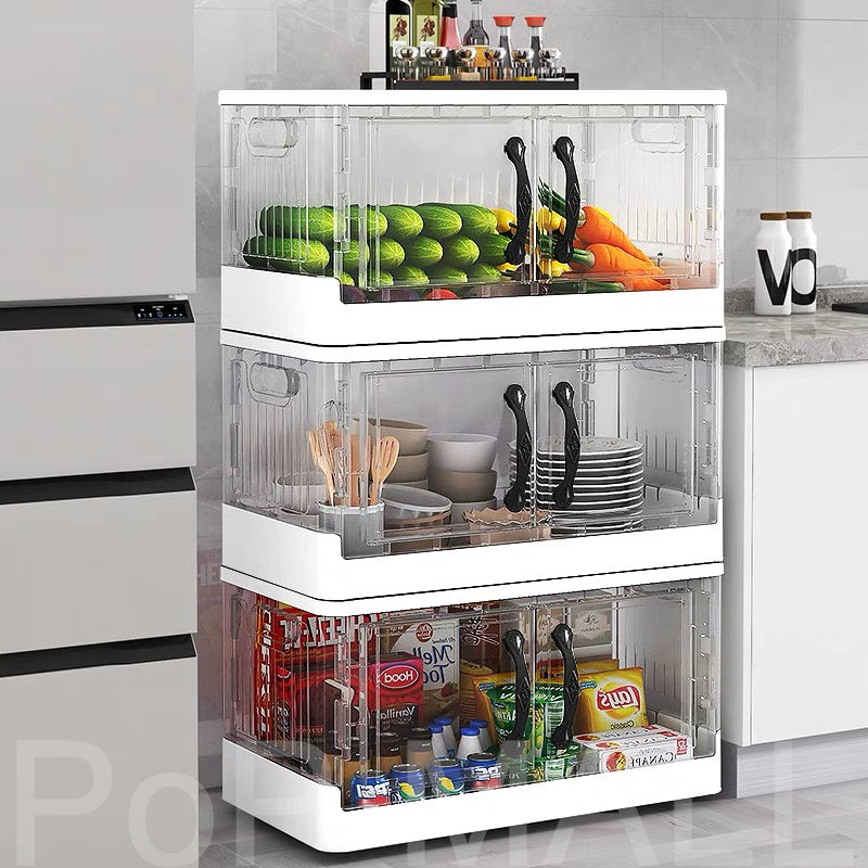 Transparent Lid Foldable Storage Box
