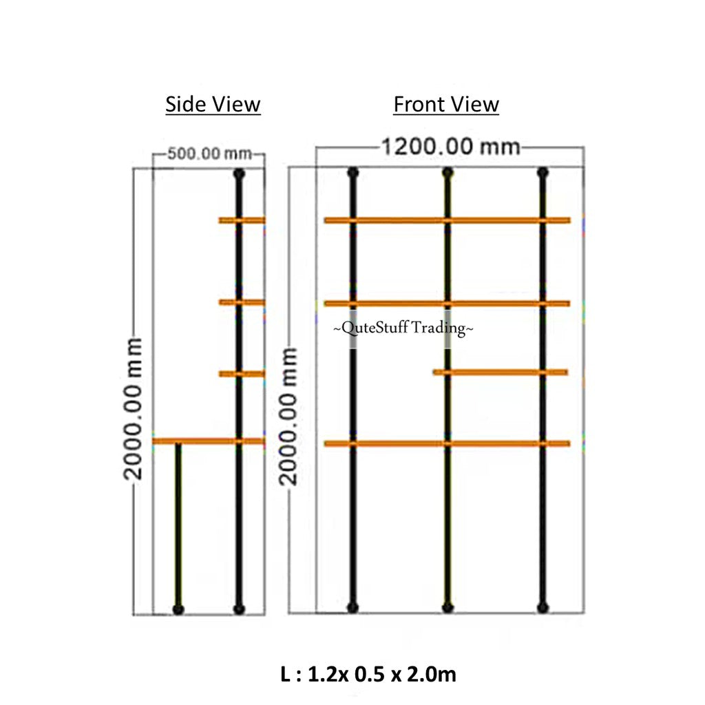 Industrial Pipe Wall Storage Rack