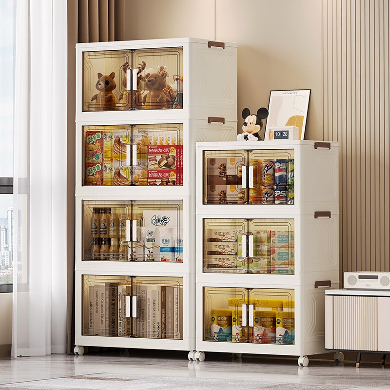 Multi-Layer Foldable Storage Cabinet