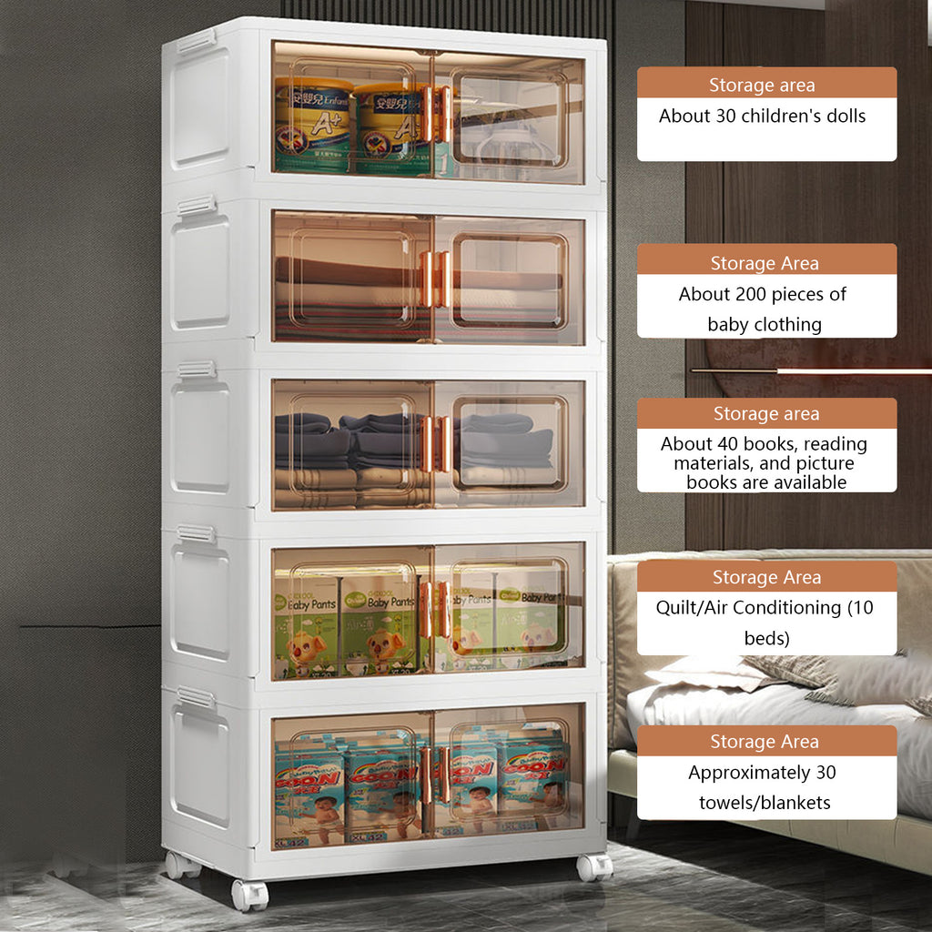 Wheeled Open Front Storage Bins