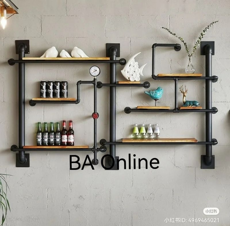 Industrial Pipe Wall Storage Rack