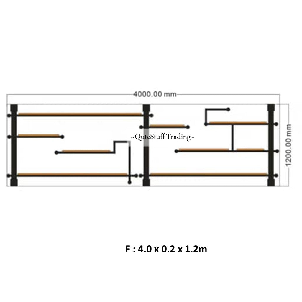 Industrial Pipe Wall Storage Rack