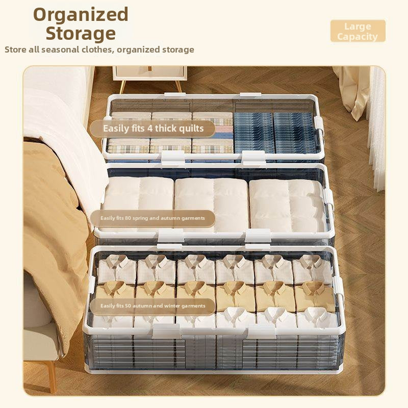 Foldable Plastic Under Bed Storage Box