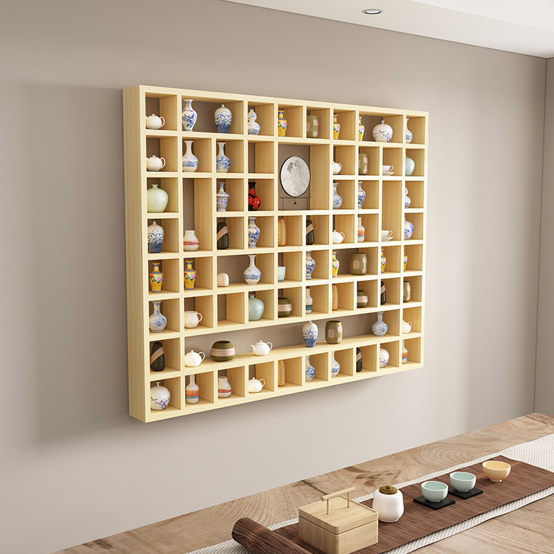 Multi-Functional Simple Wooden Wall Shelf