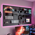 Lit Desk Wall Display Storage Shelf