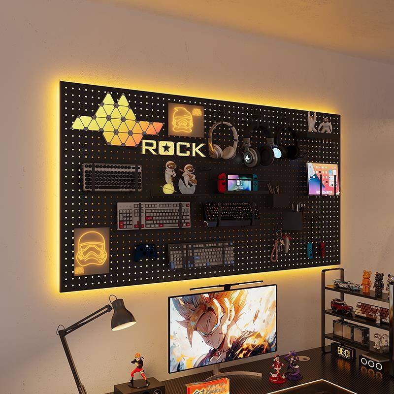Lit Desk Wall Display Storage Shelf