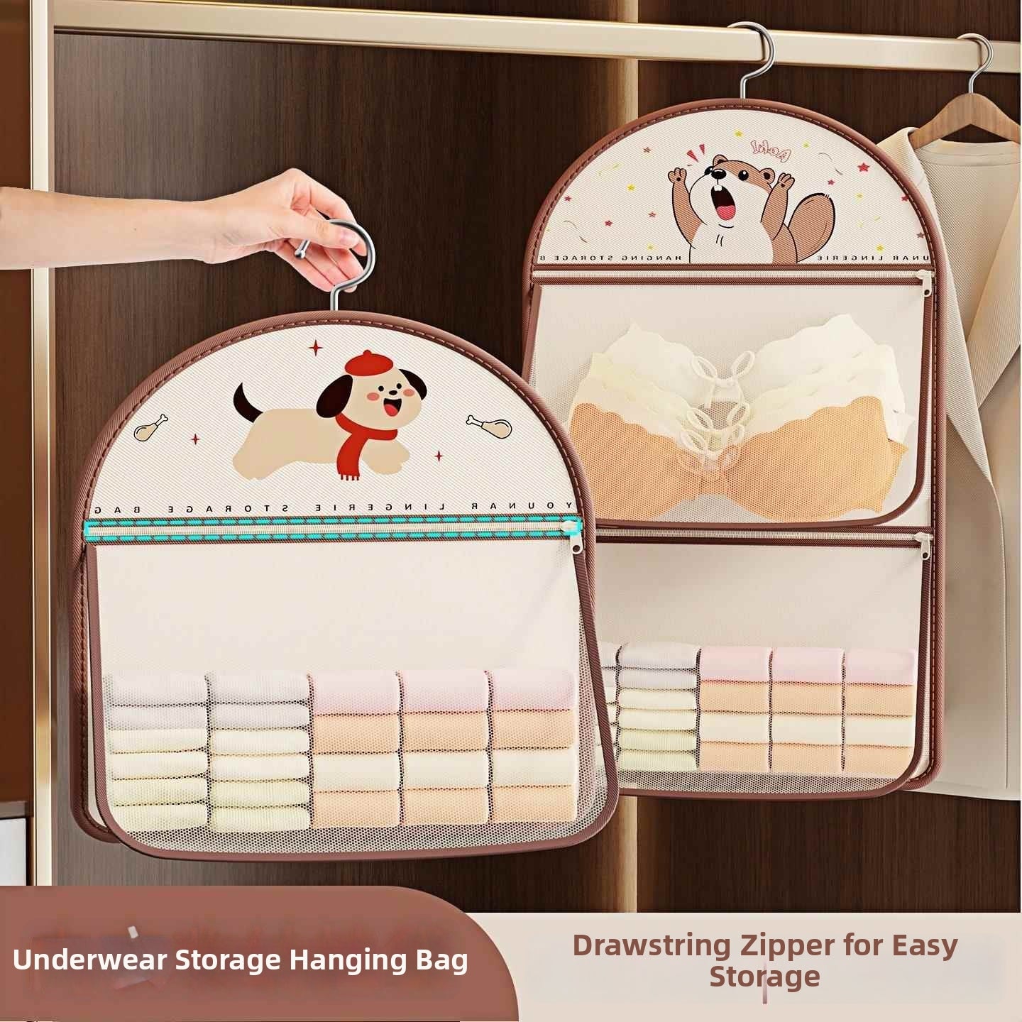 Hanging Underwear Socks Storage Bag