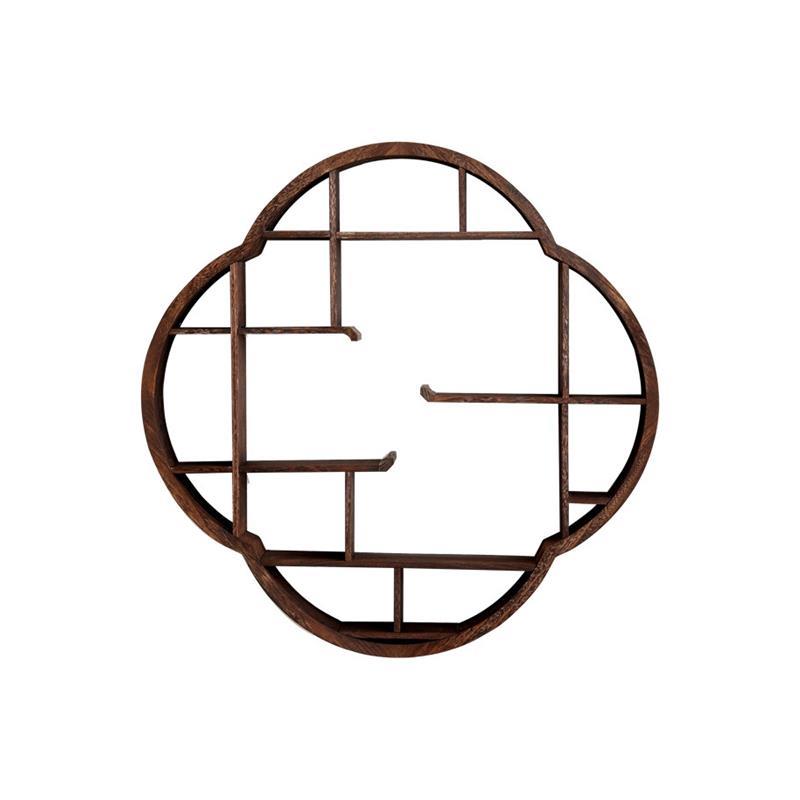 Solid Wood Plum Blossom Wall Shelf