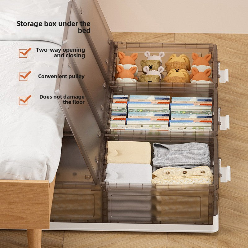 Wheeled Foldable Large Under Bed Storage Box