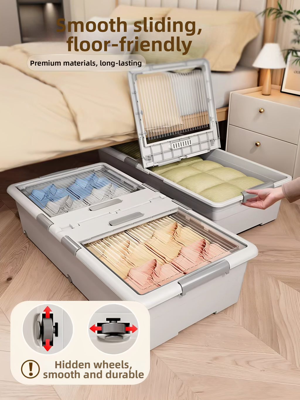 Transparent Large Under Bed Storage Box