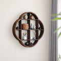 Solid Wood Plum Blossom Wall Shelf