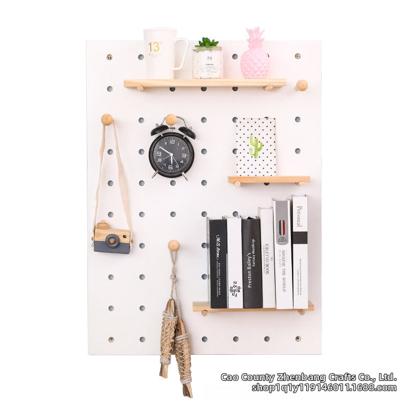 Pegboard Wall Mount Storage Shelf