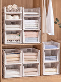 Foldable Stackable Storage Drawer Box