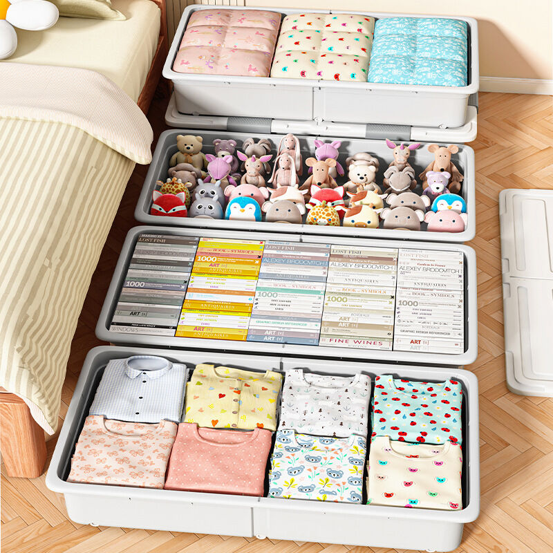 Wheeled Under Bed Storage Drawer