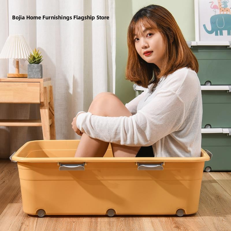 Wheeled Under Bed Storage Drawer Box