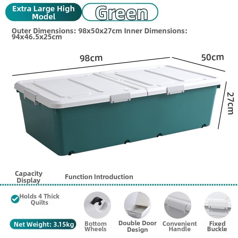 Large Wheeled Under Bed Storage Box
