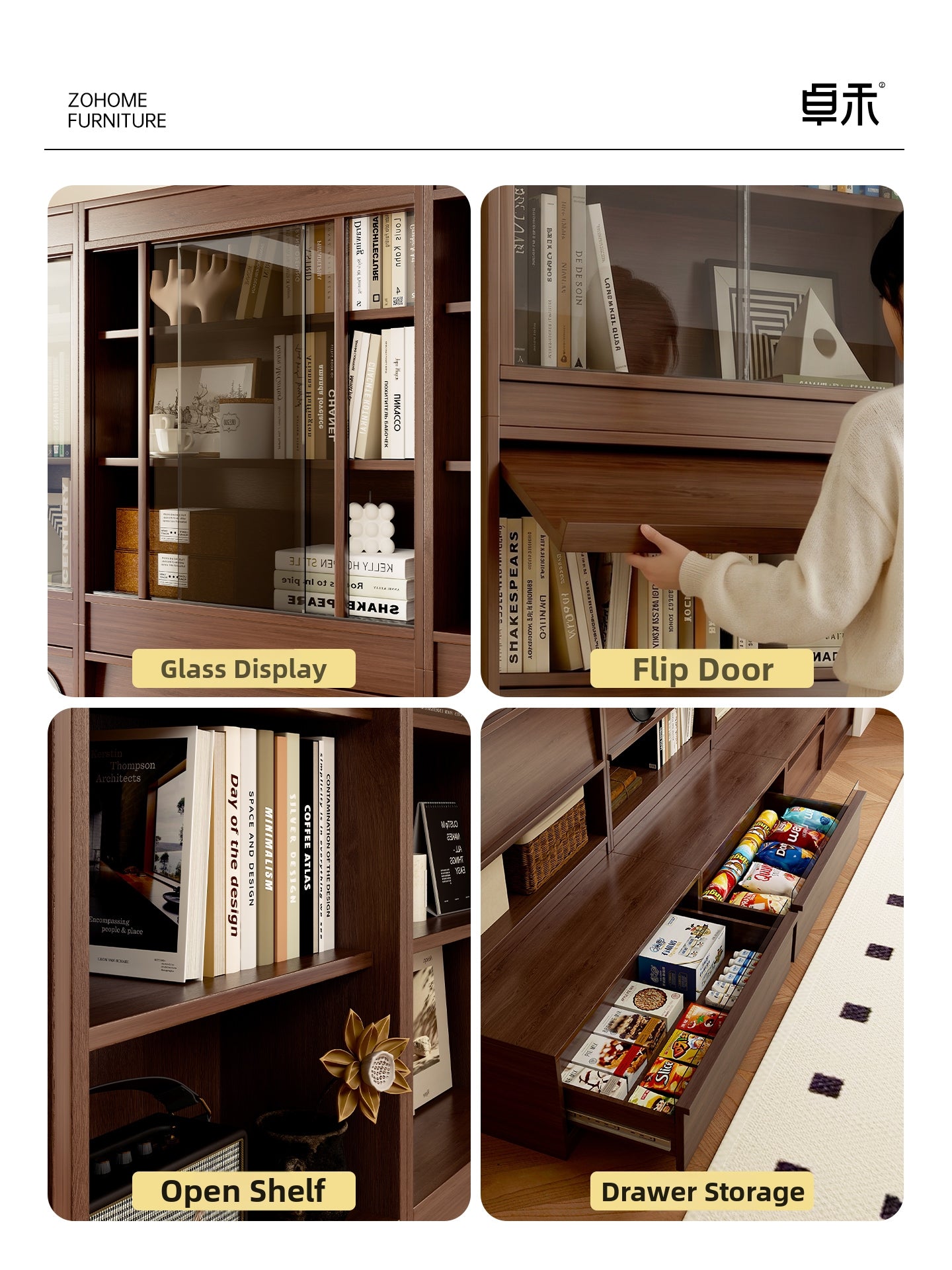 Wall Mounted Bookcase Shelf