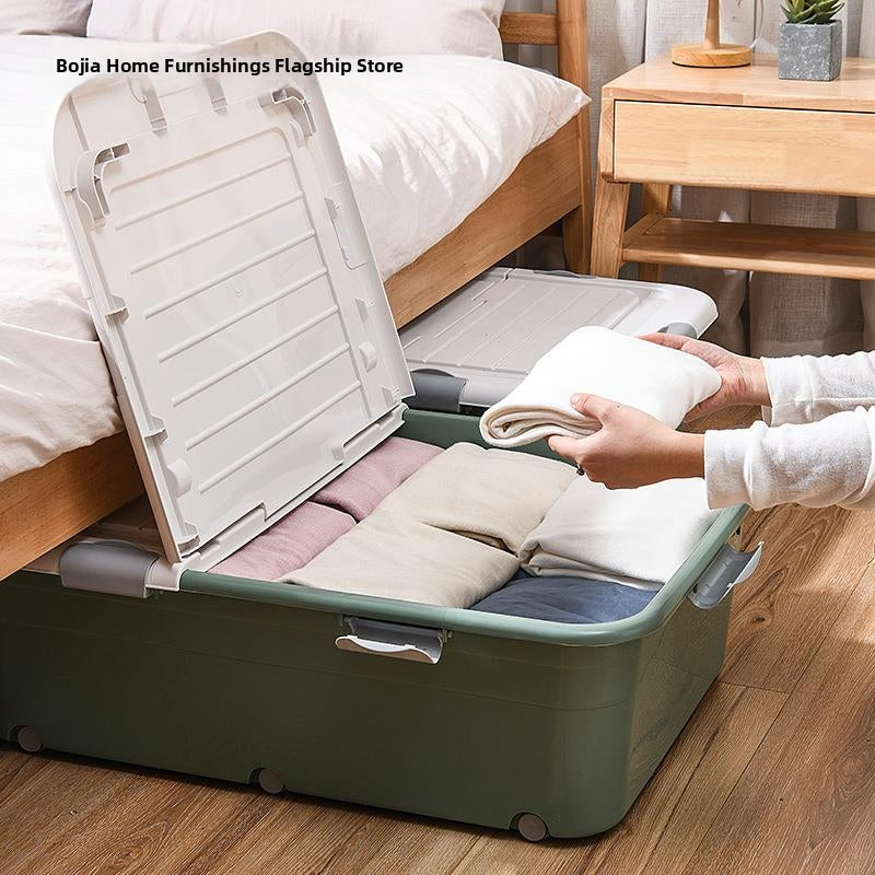 Wheeled Under Bed Storage Drawer Box