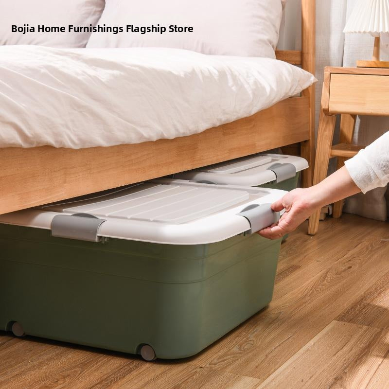 Wheeled Under Bed Storage Drawer Box
