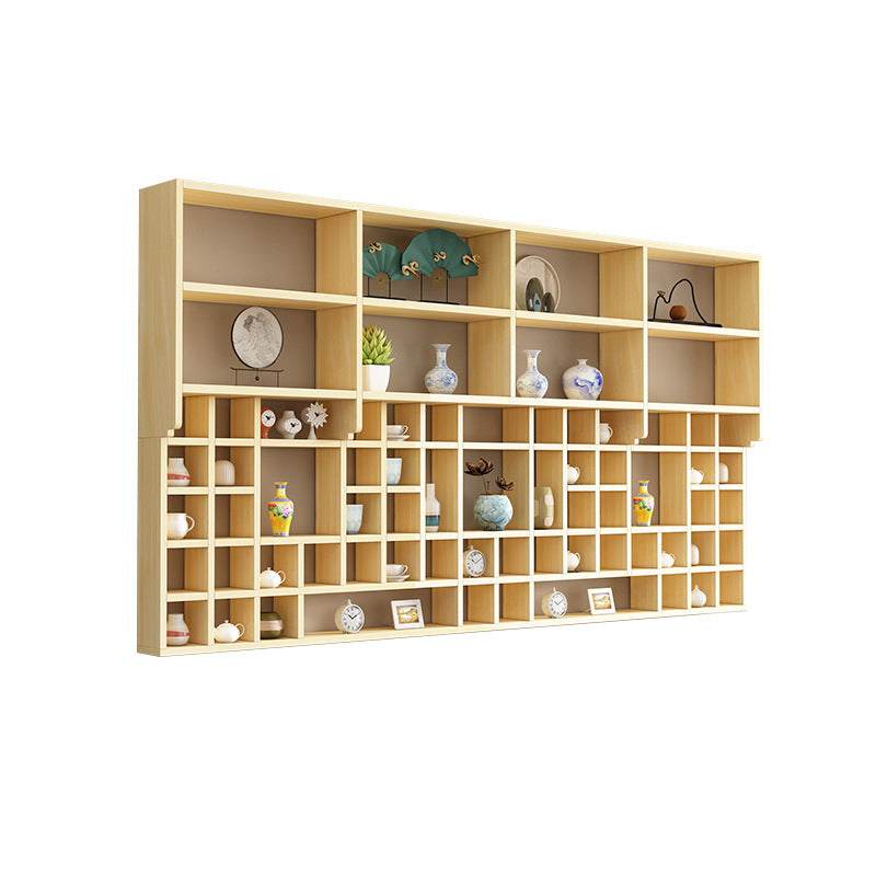 Multi-Functional Simple Wooden Wall Shelf