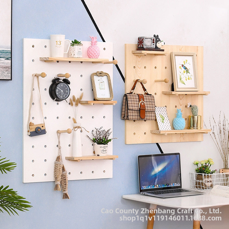Pegboard Wall Mount Storage Shelf
