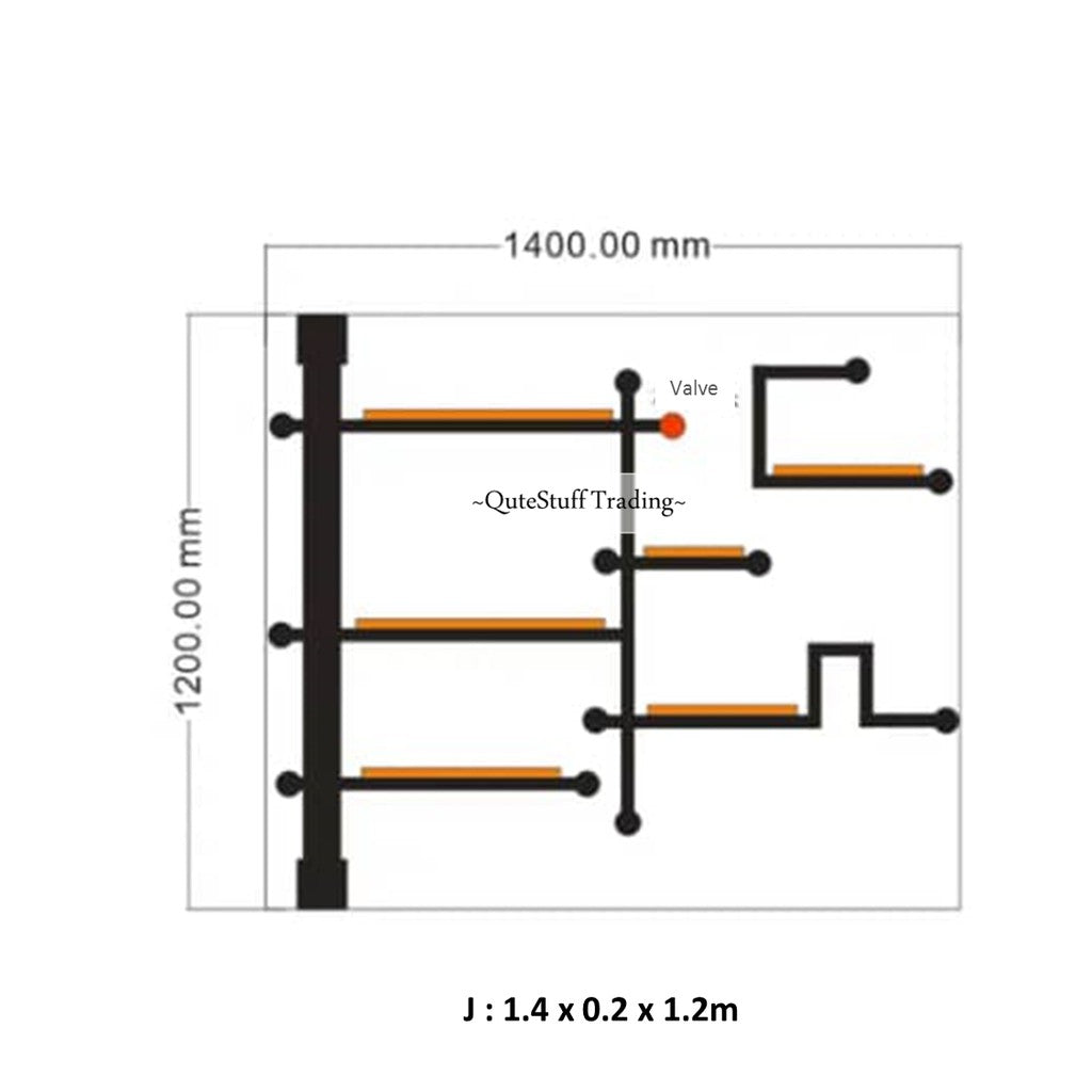 Industrial Pipe Wall Storage Rack