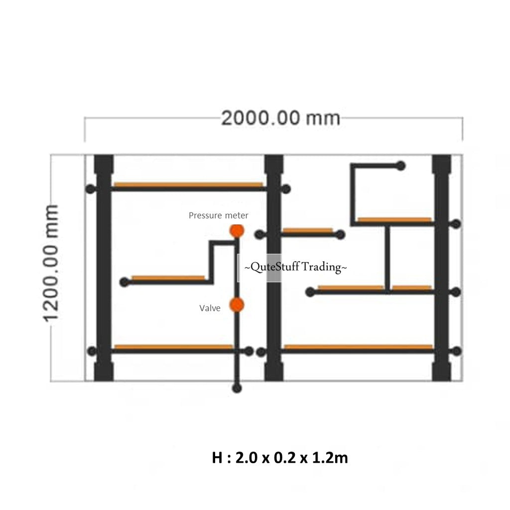 Industrial Pipe Wall Storage Rack