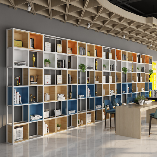 Modern Multi-Layer Wood Bookshelf