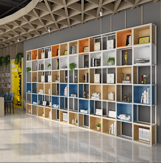 Modern Multi-Layer Wood Bookshelf