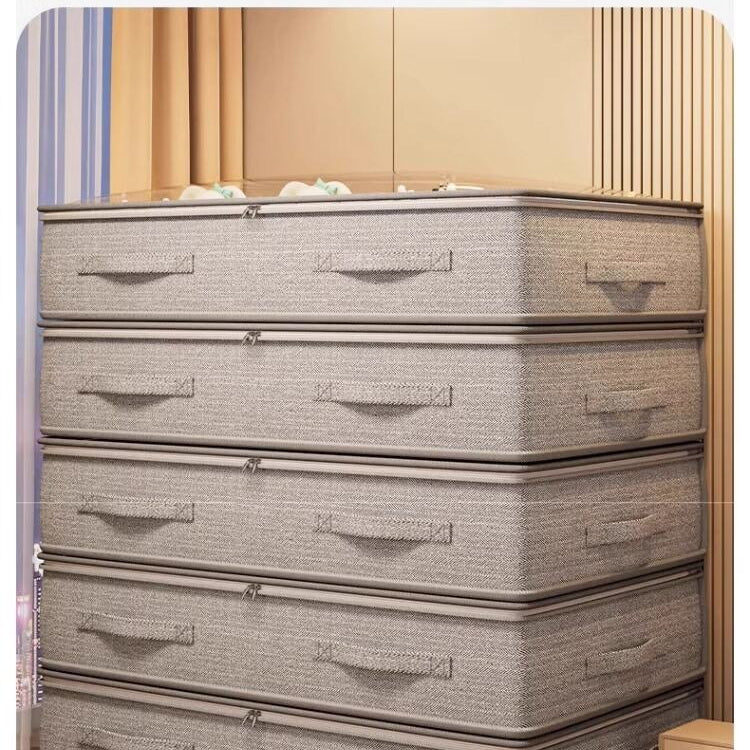 Transparent Flat Fabric Under Bed Storage Box