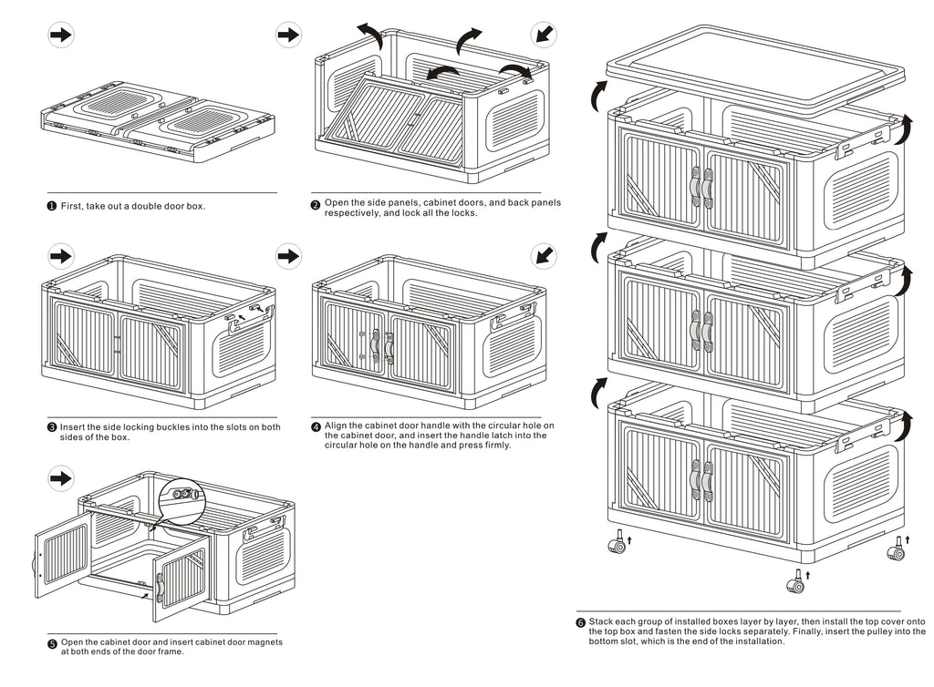 Wheeled Tiered Plastic Storage Drawers