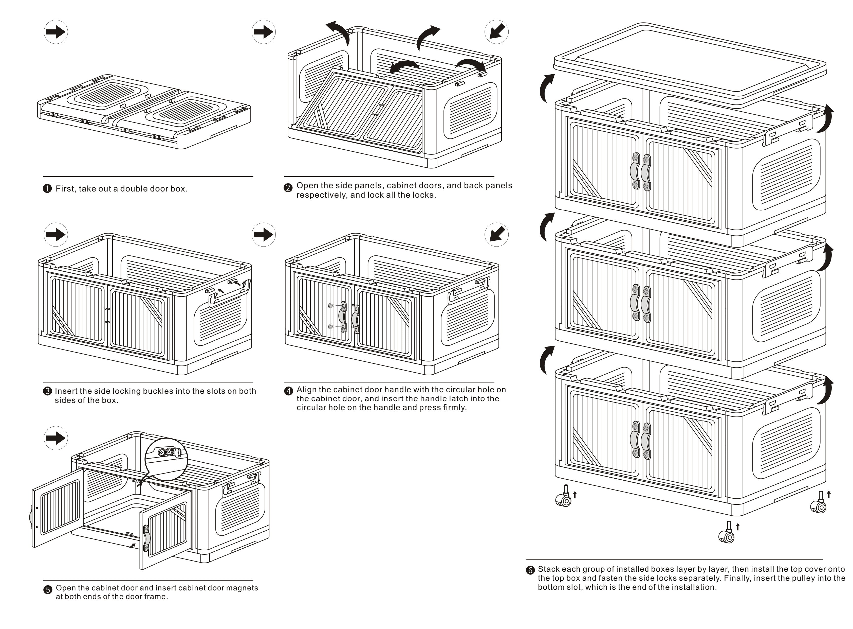 Wheeled Tiered Plastic Storage Drawers