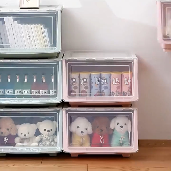 Stackable Front Open Storage Cabinet