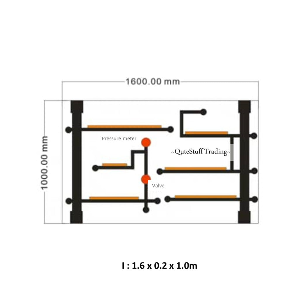 Industrial Pipe Wall Storage Rack