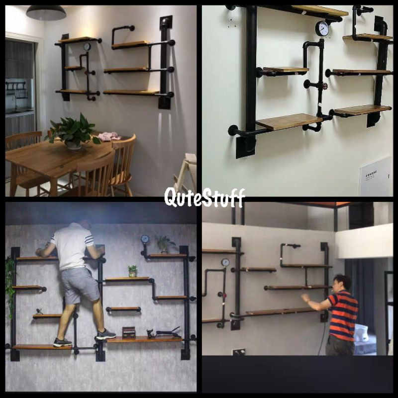 Industrial Pipe Wall Storage Rack